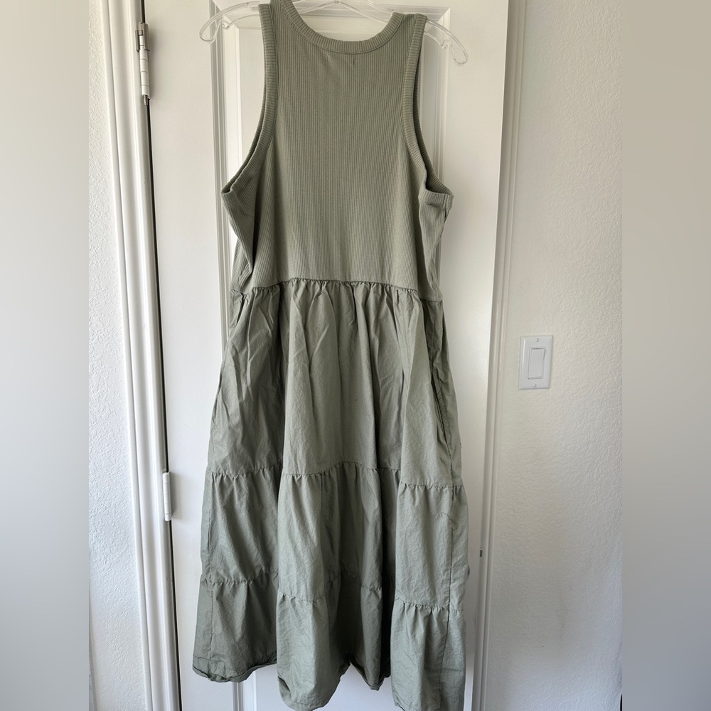 Maurices Sage Green Sleeveless Maxi Dress - Picture 6 of 6